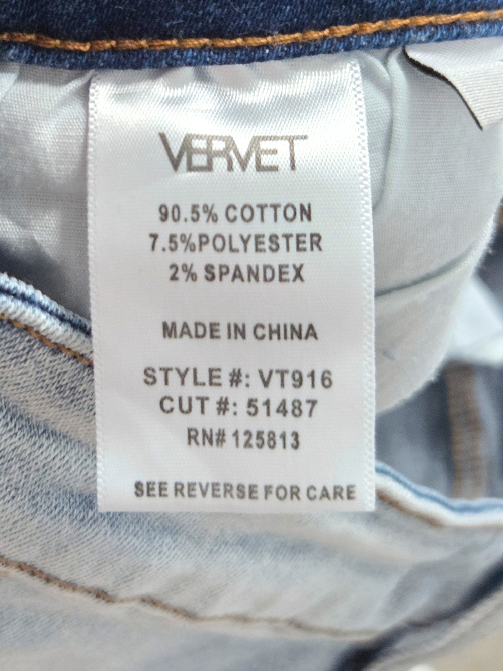 NWT VERVET Los Angeles "Rebecca" High-Rise Distressed Denim Shorts - Size L - Picture 8 of 13